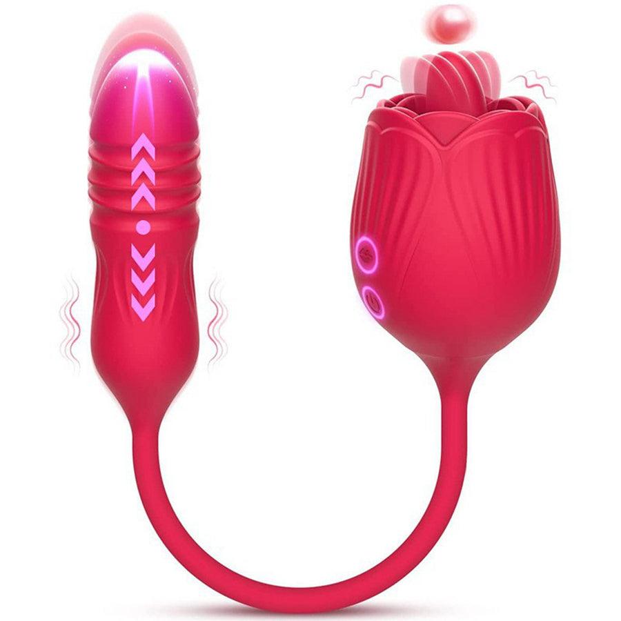 Vibrador Rosa 2 en 1 para Mujer