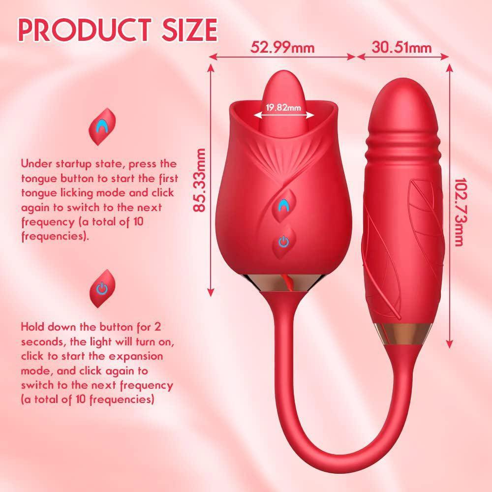 3-in-1 Licking Clit Rose Toy With Thrusting Egg Vibrator – Xinghaoya