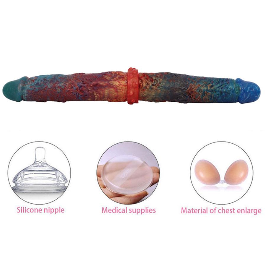 Lesbian Silicone Double Sided Dildo