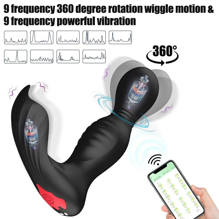 Long Distance Bluetooth Swing Prostate Massager 