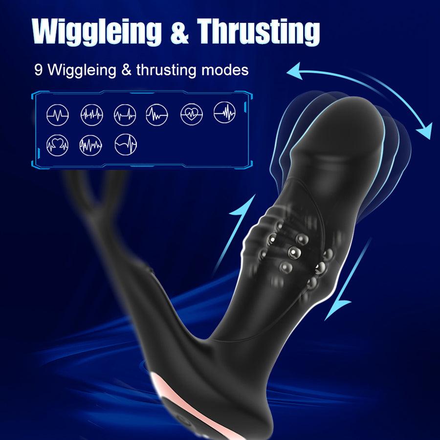 Remote Control 3-In-1 Thrusting Fingering Prostate Massager – Xinghaoya