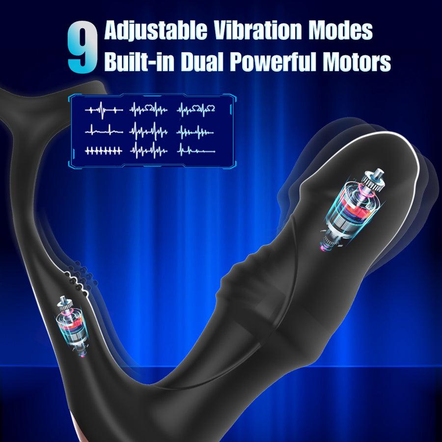 Remote Control 3-In-1 Thrusting Fingering Prostate Massager – Xinghaoya