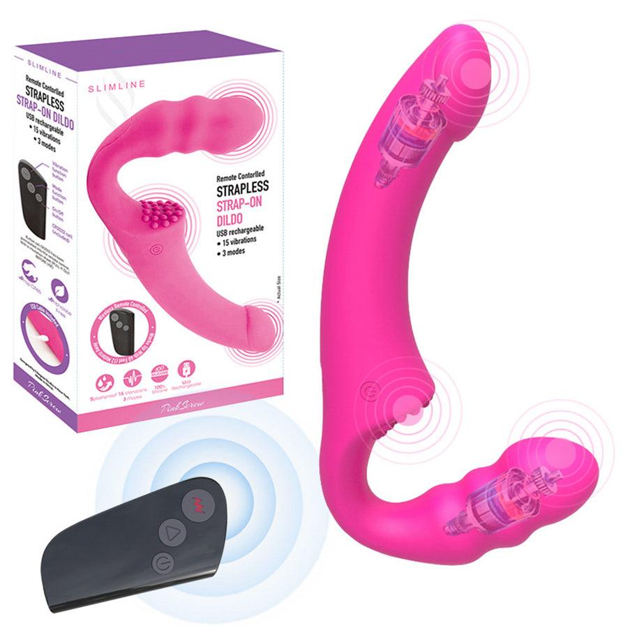 Remote Control Lesbian Harness Strap On Vibrator – Xinghaoya