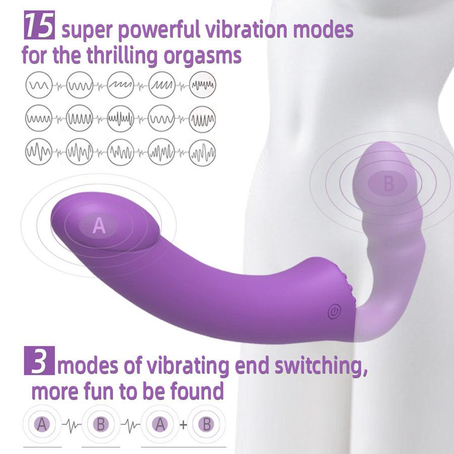 Remote Control Lesbian Harness Strap On Vibrator – Xinghaoya