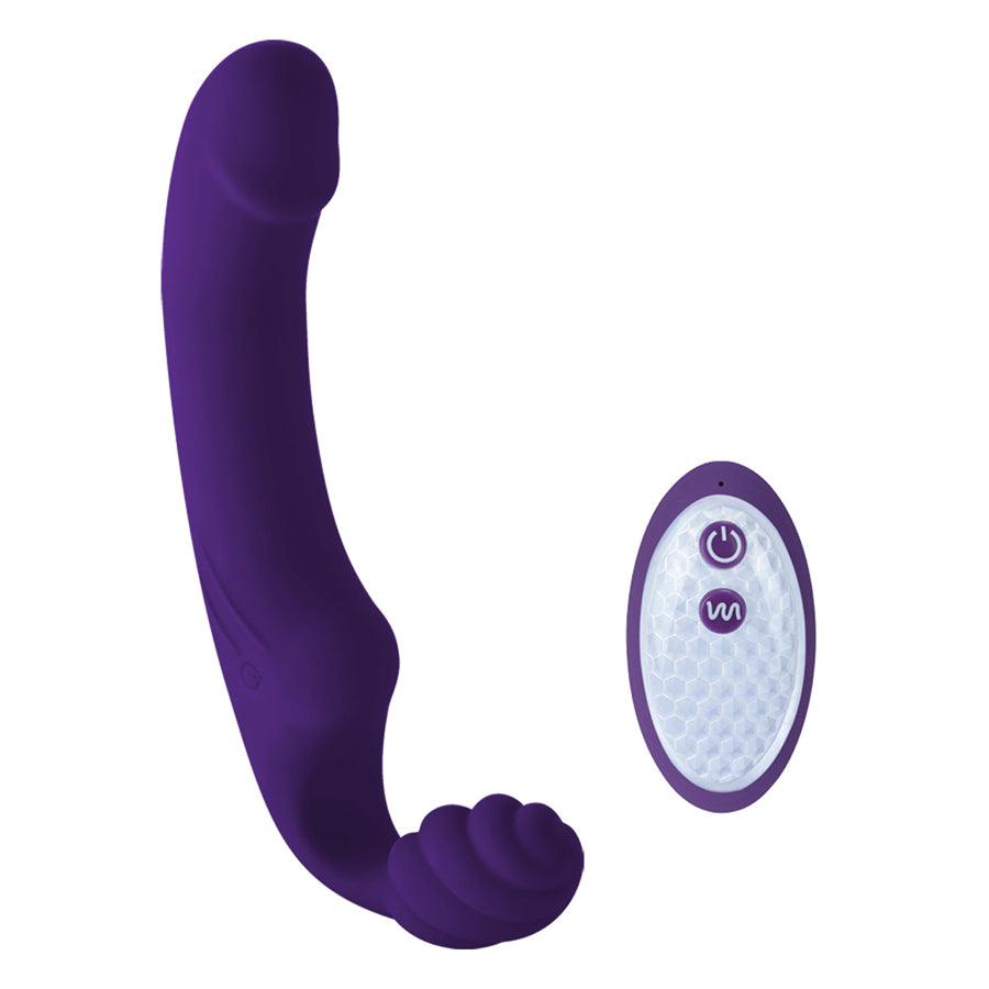 Remote Control Lesbian Strapless Strap On Dildo Vibrator – Xinghaoya