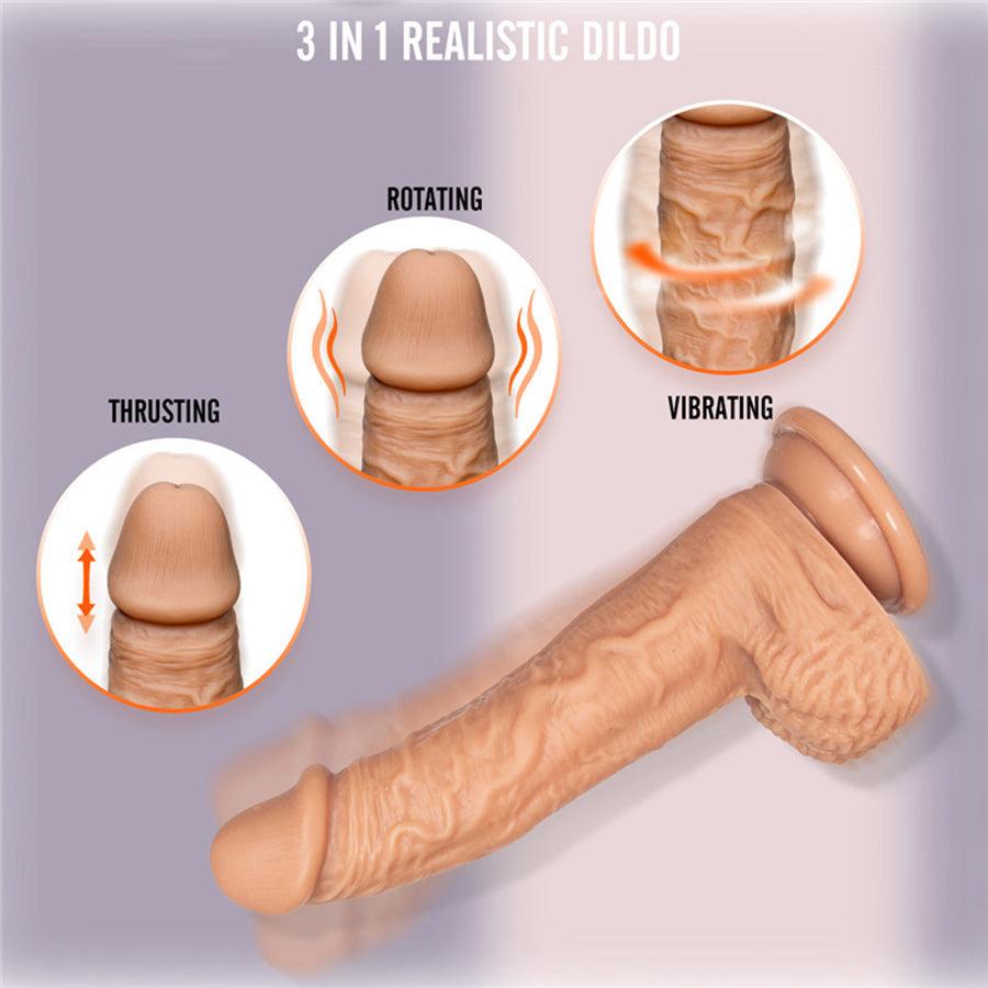 Remote Control Realistic Thrusting Dildo Vibrator – Xinghaoya