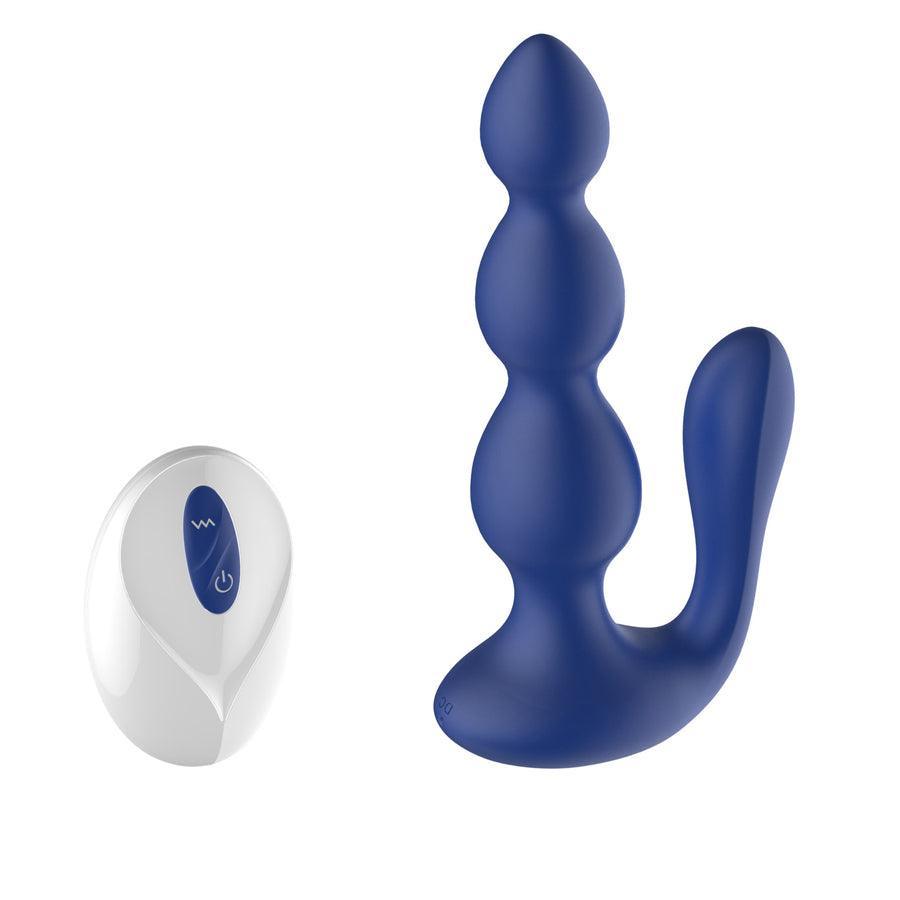 Vibrador de silicona con control remoto para sexo anal