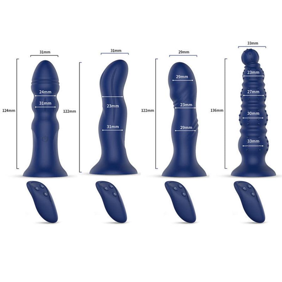 Remote Control Vibrating Anal Dildo