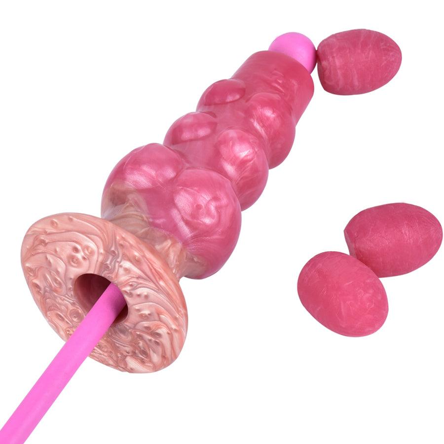 Juguete sexual con consolador ovipositor de silicona suave