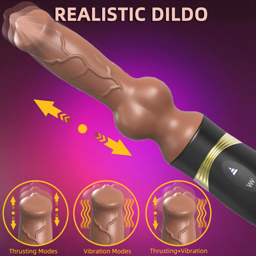 Thrusting Realistic Dog Knot Dildo Vibrator – Xinghaoya