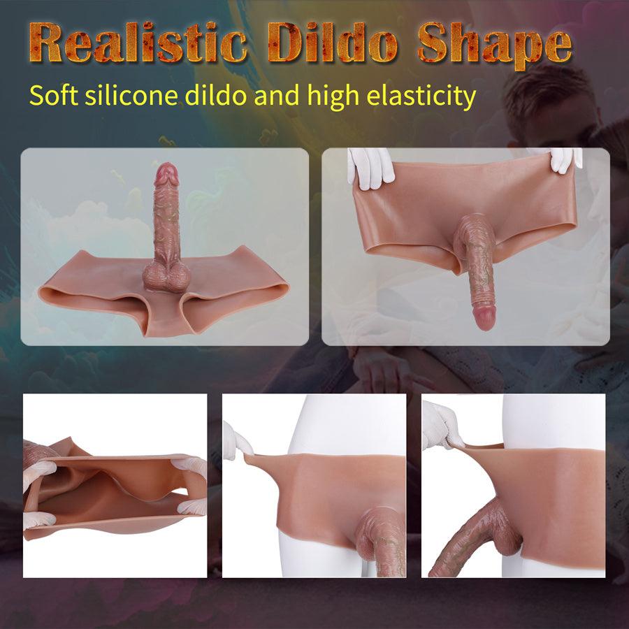 Wearable Silicone Hollow Strapon Dildo