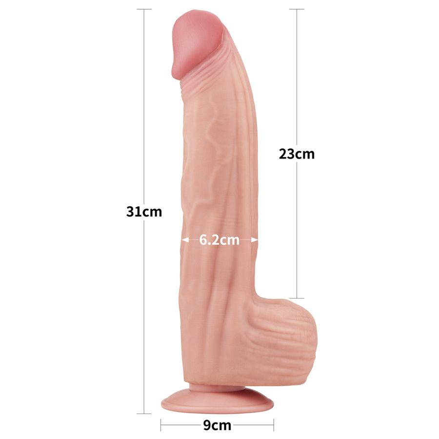 12 Inches Realistic Suction Cup Giant Dildo - xinghaoya official store