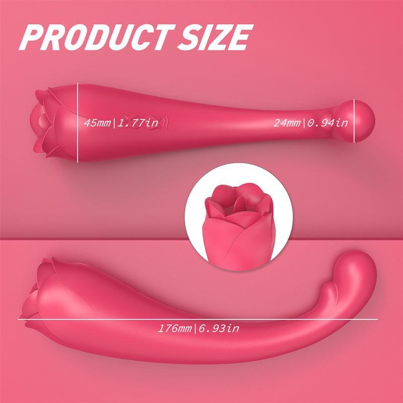 2 in 1 Rose Vibrant Sex Toy - xinghaoya official store