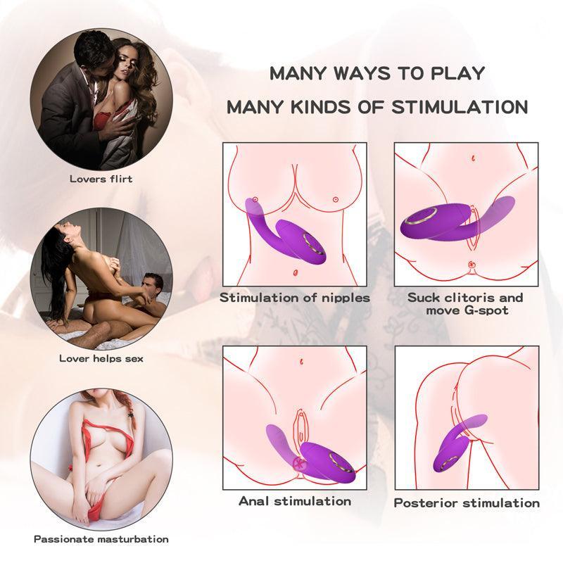 2 in 1 Sucking G Spot Vibrator - xinghaoya official store