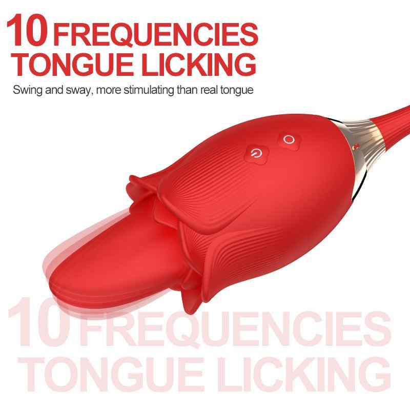 3-In-1 Disassemably Licking Rose Toy Swing Vibraitng Egg - xinghaoya official store