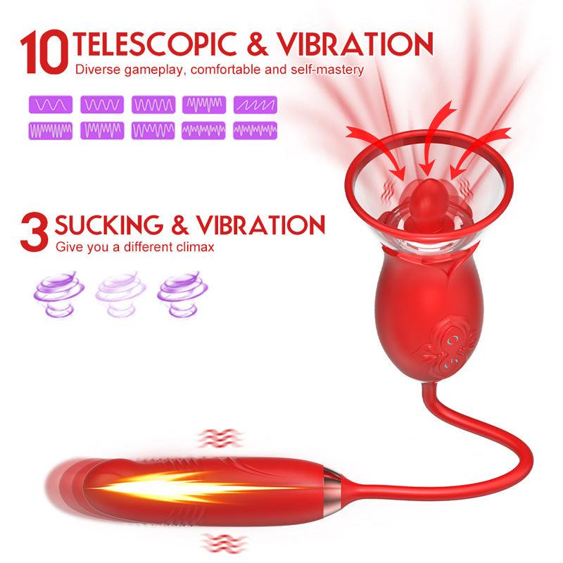 
                  
                    3-In-1 Multiple Pleasure Rose Toy Vibrator for Women - xinghaoya official store
                  
                