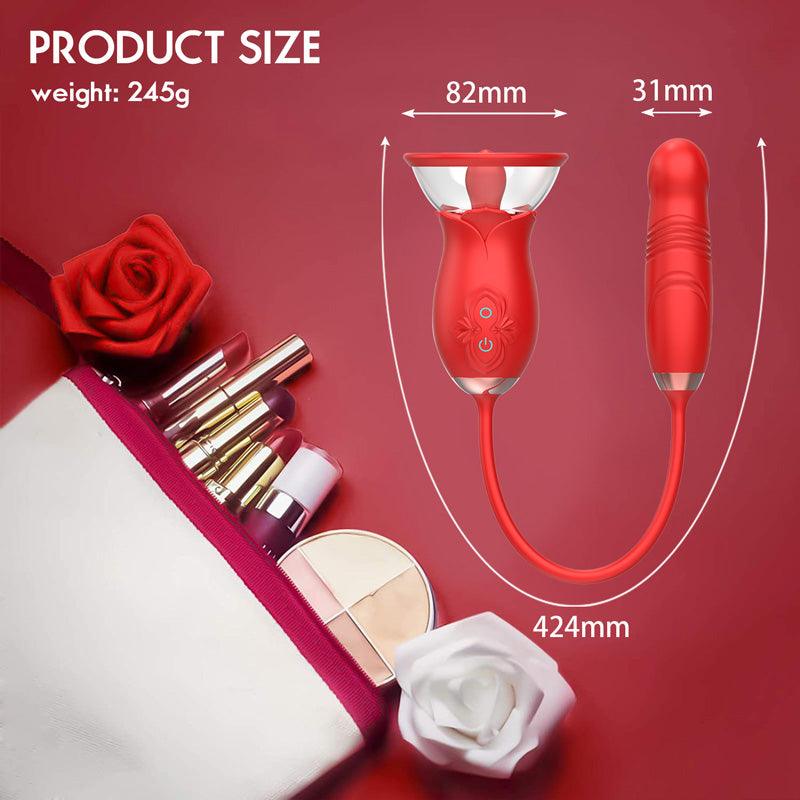 3-In-1 Multiple Pleasure Rose Toy Vibrator for Women - xinghaoya official store