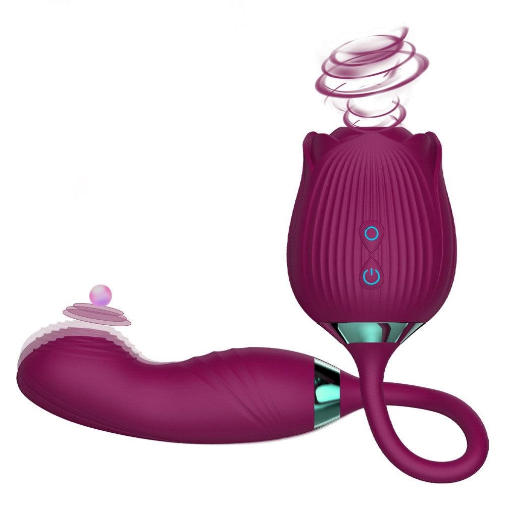 3 in 1 Rose Toy with Flapping Vibrator - xinghaoya official store