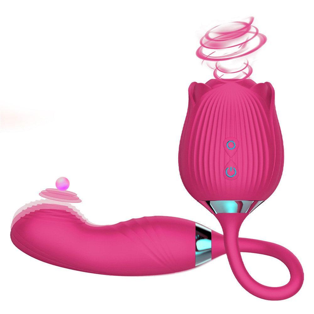 3 in 1 Rose Toy with Flapping Vibrator - xinghaoya official store