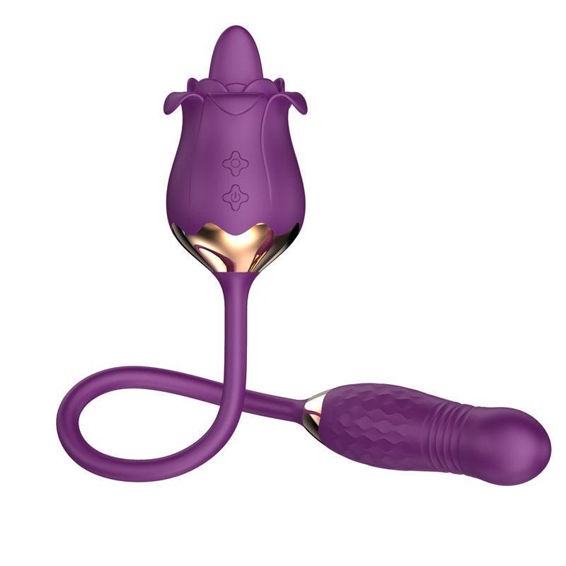 3 in 1 Thrusting Rose Clitoral Vibrator Sex Toys for Women - xinghaoya official store