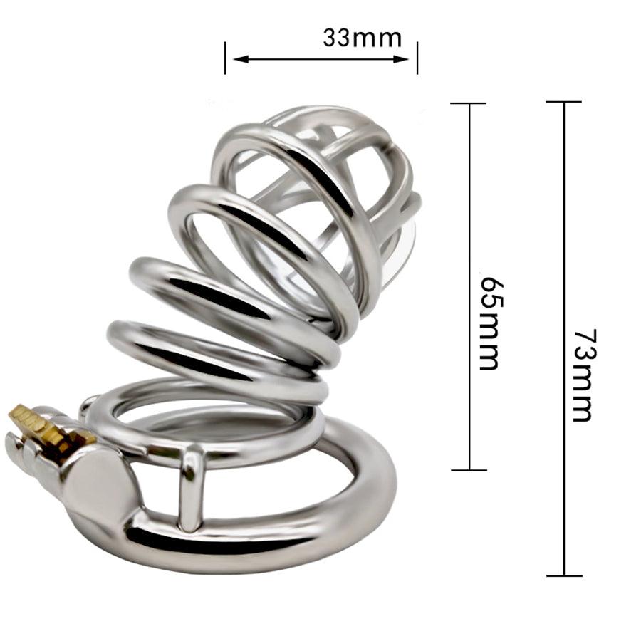 74mm Steel Dick Chastity Cage for Men – Xinghaoya