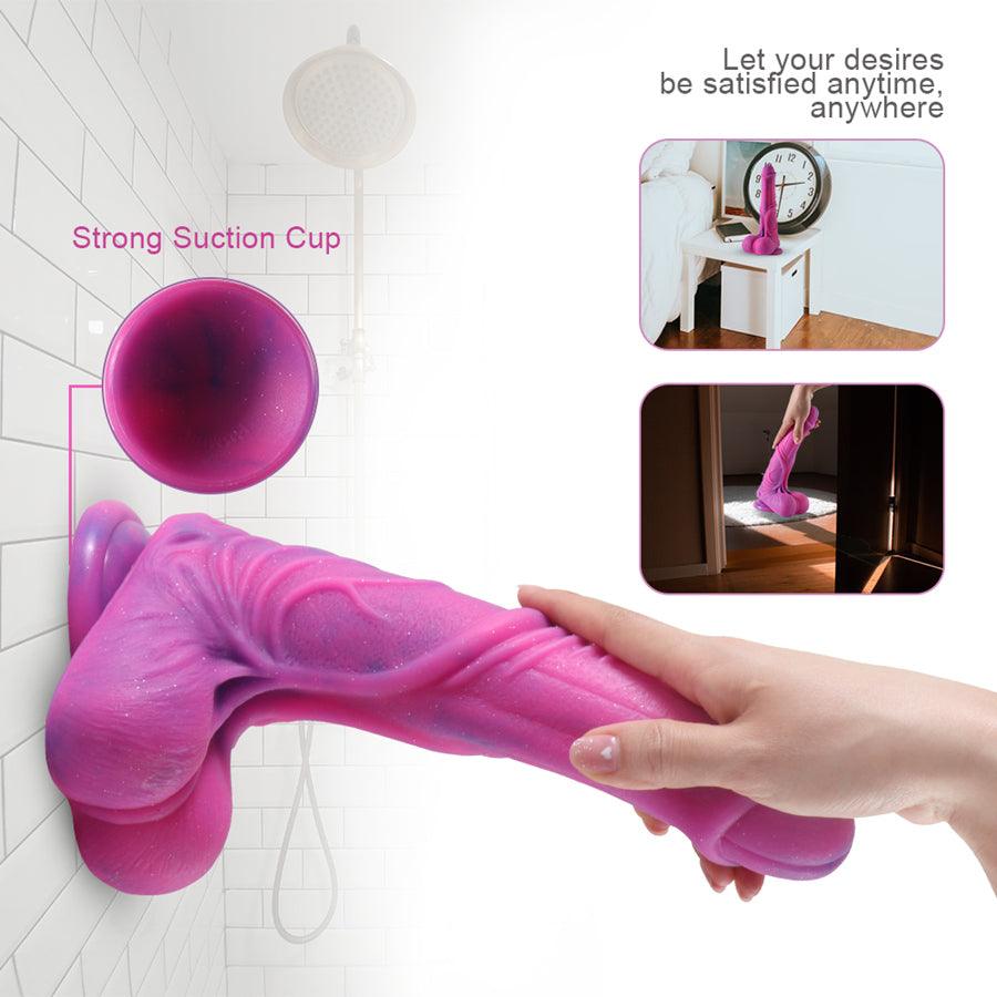 8.66 Inches Realistic Suction Cup Purple Dildo – Xinghaoya