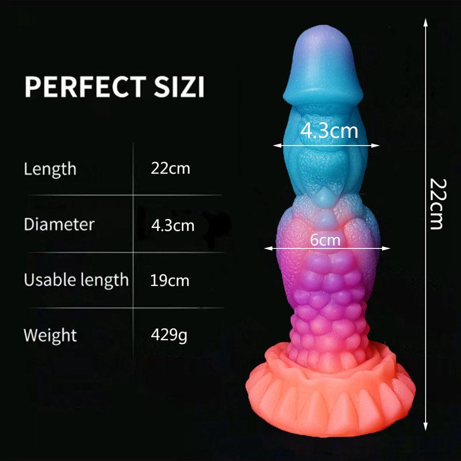 8.66 Inches Soft Silicone Dragon Cock Dildo for Women - Xinghaoya