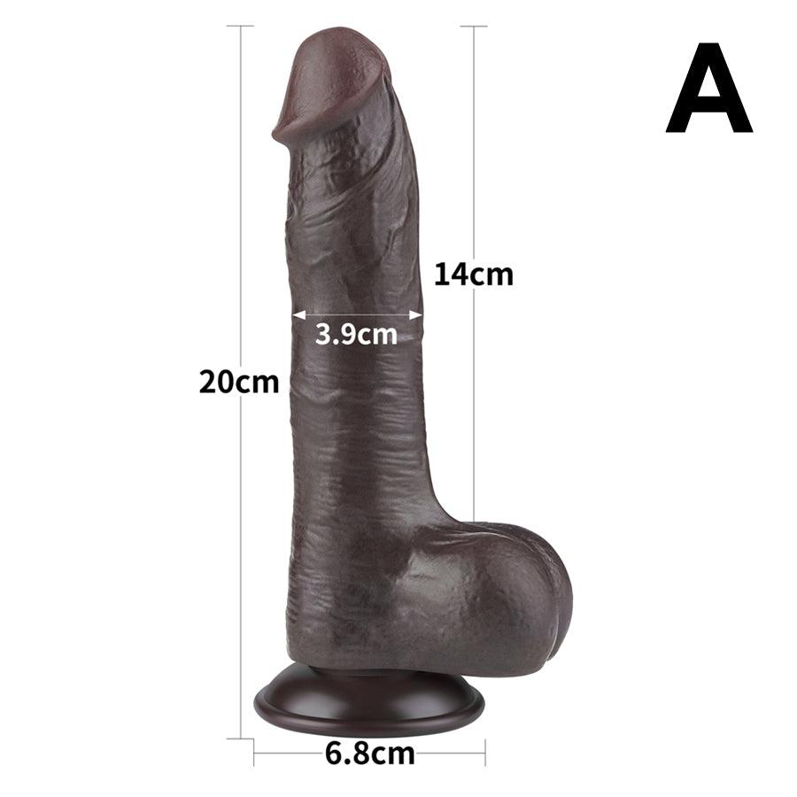 8 Inches Most Realistic Black Dildo for Women – Xinghaoya