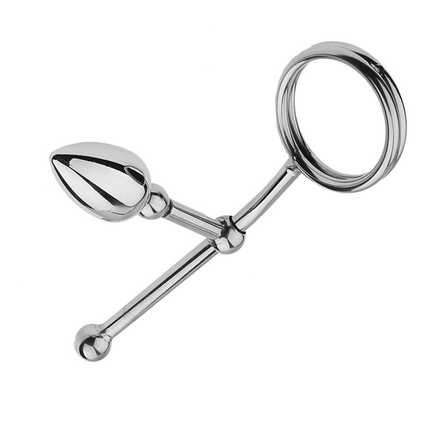 Adjustable Metal Anal Hook with Penis Ring – Xinghaoya