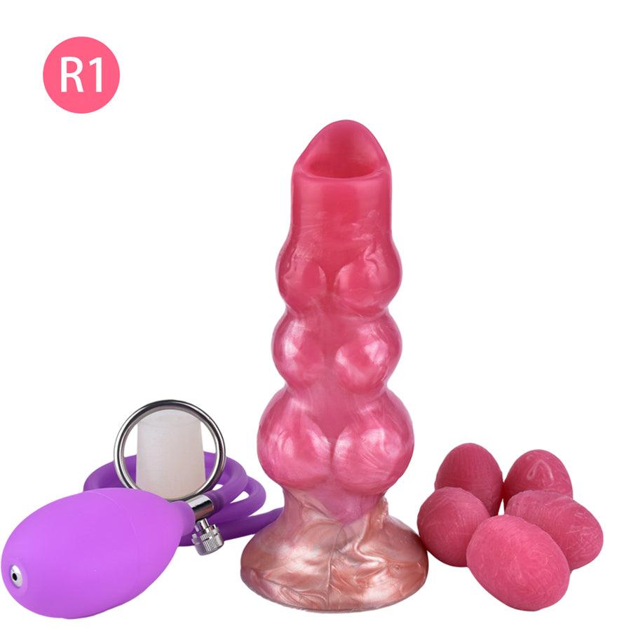 Airbag Pushing Ovipositor Egg Laying Dildo