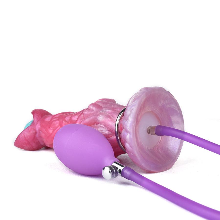 Airbag Silicone Laying Dildo Ovipositor Toy