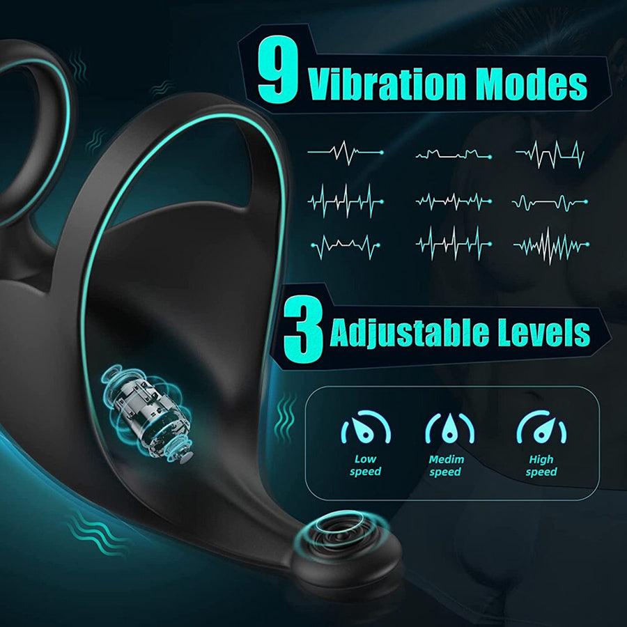 App Remote Control Testicle Vibrating Penis Ring Sex Toys for Men - xinghaoya official store