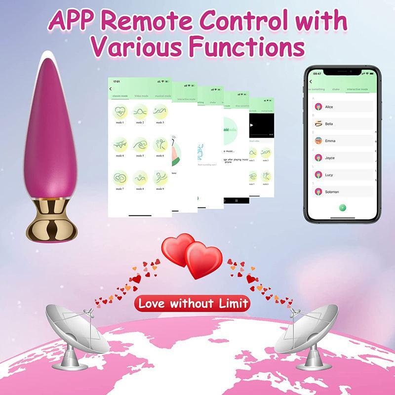 APP Remote Control Vibrating Butt Plug Sex Toys - xinghaoya official store