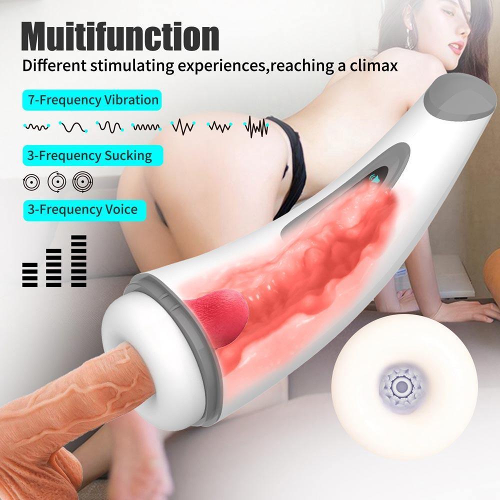 🔥🔥🔥Thrusting Suction Male Masturbator Blowjob Machine Sex Toys for Men - xinghaoya official store