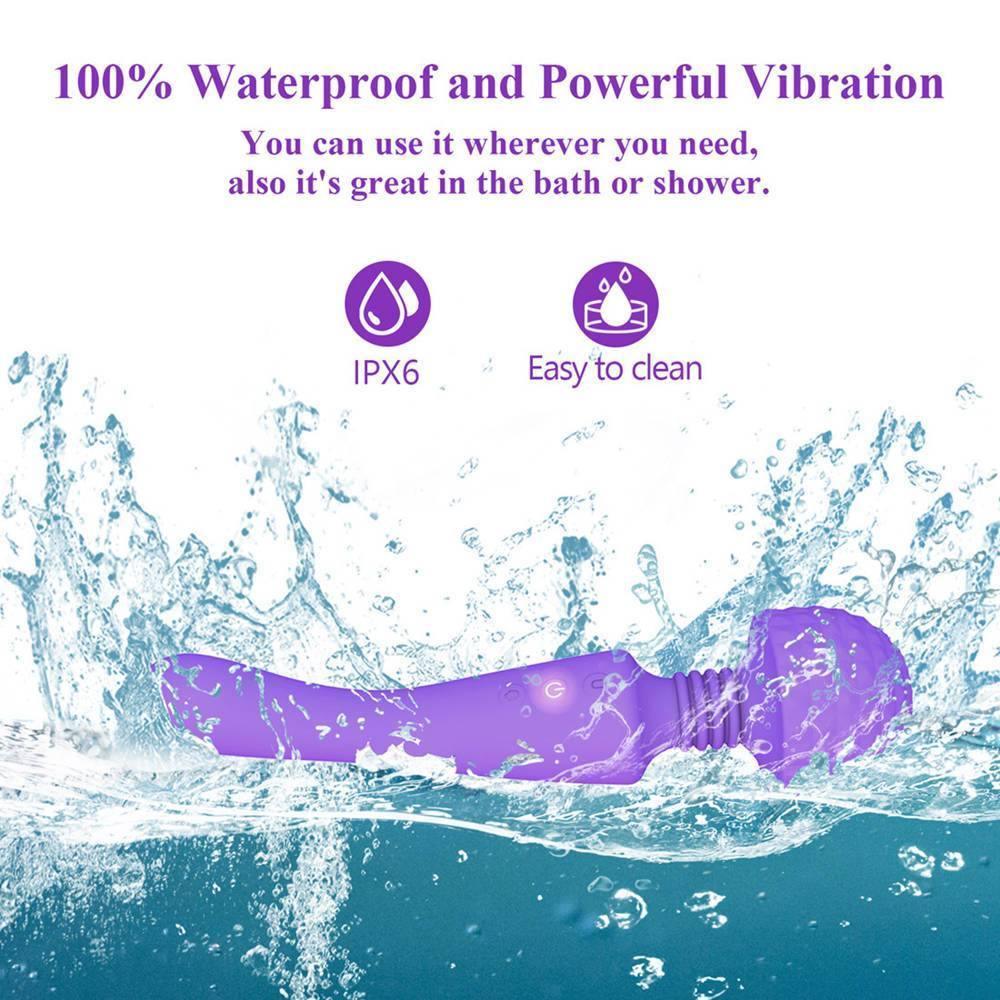 Double Heads Vibrating Wand Vibrator Sex Toys for Women - xinghaoya official store