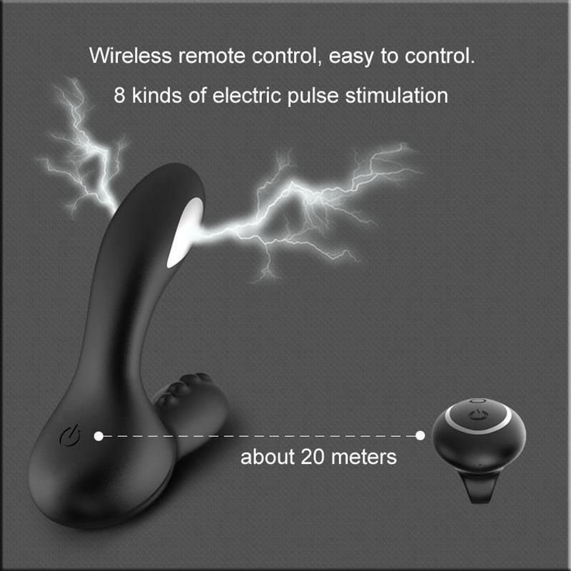 Remote Control Electric Pulse Prostate Vibrator for Men - xinghaoya official store