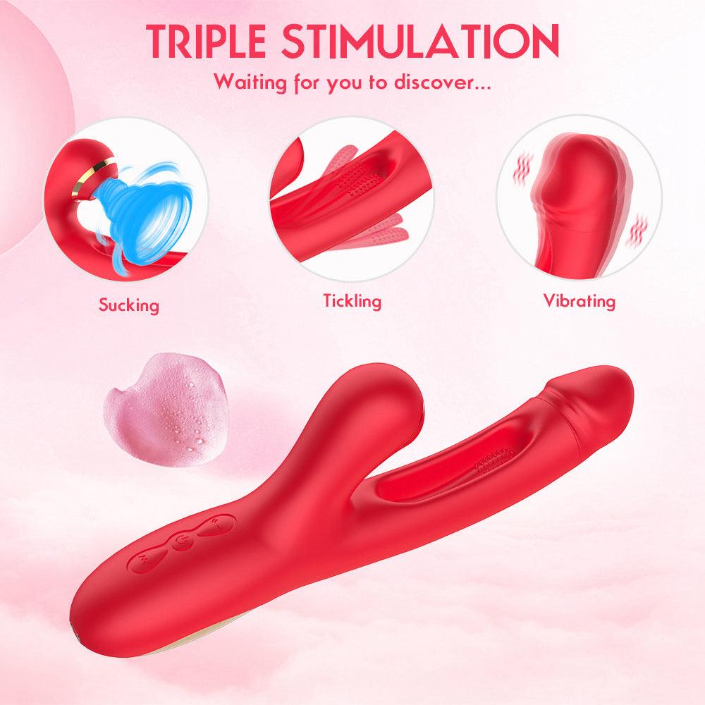 Flapping Sucking Rabbit Vibrator Sex Toys for Women - xinghaoya official store