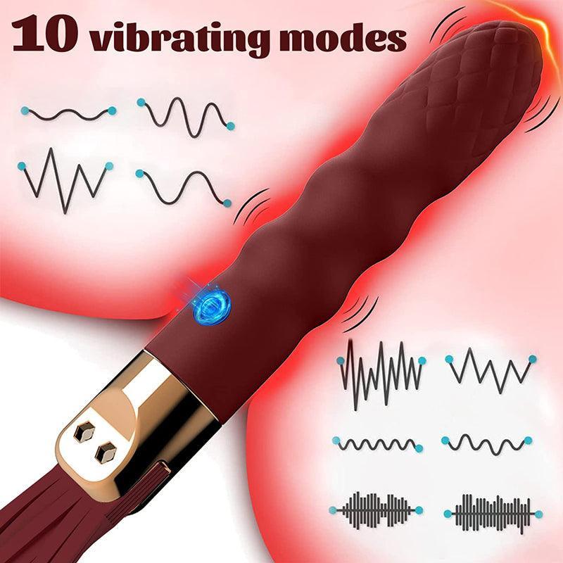 Leather Flogger Vibrator Whip Sex Toys for Couples - xinghaoya official store