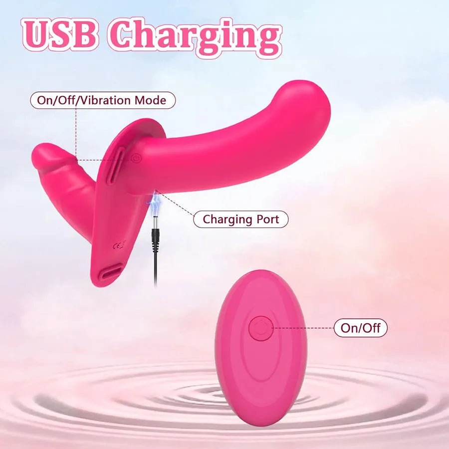 Remote Wearable Lesbian Strap On Vibrator – Xinghaoya