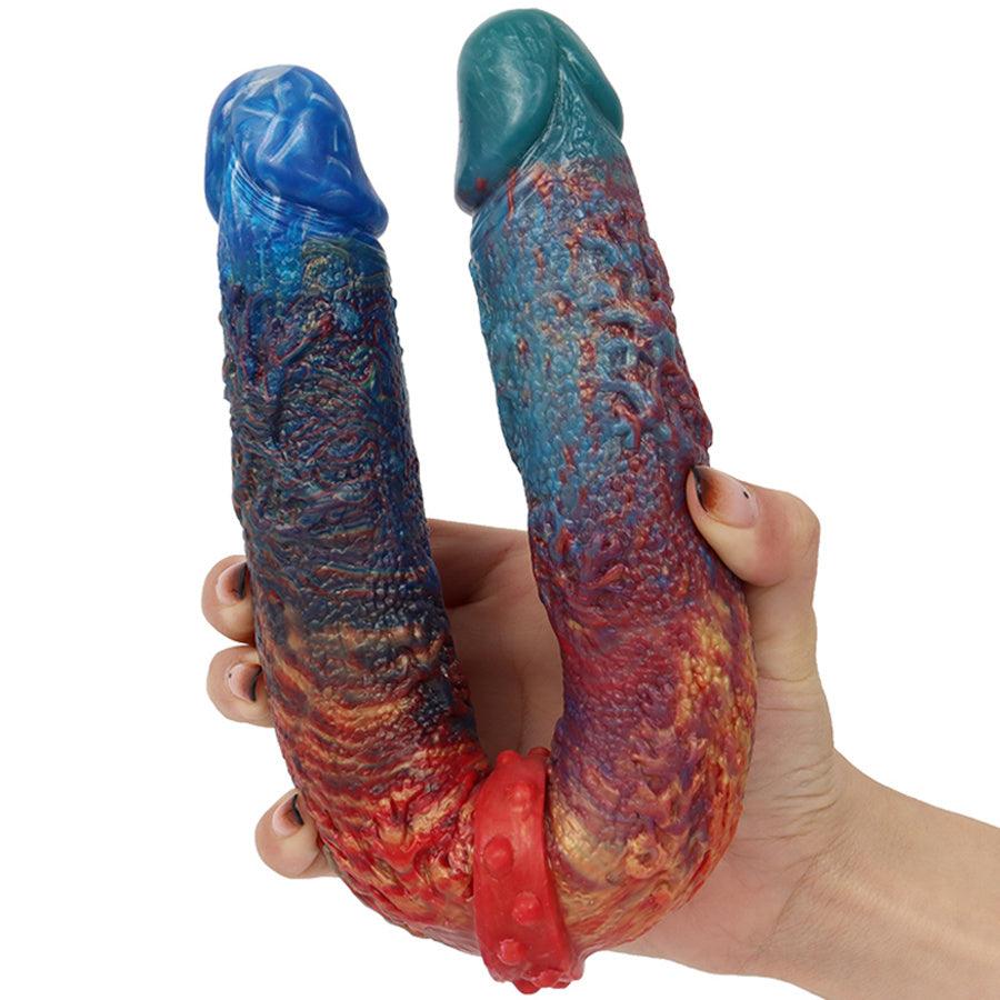 Lesbian Silicone Double Sided Dildo