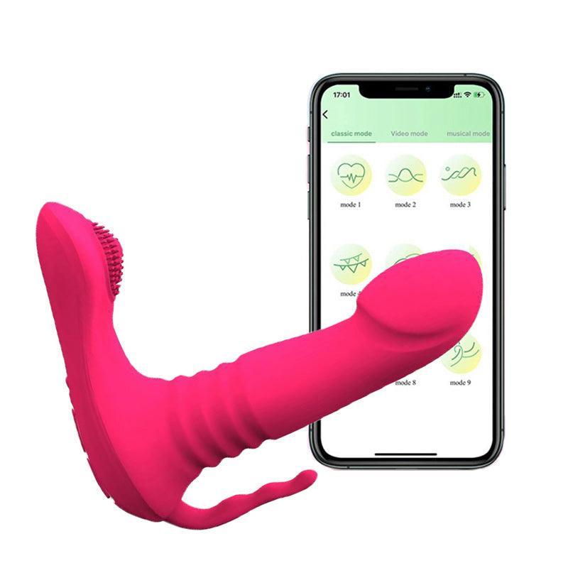 Thrusting Vibrating Panties Long Distance Vibrator with APP - xinghaoya official store