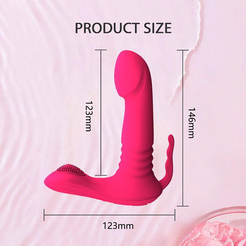 Thrusting Vibrating Panties Long Distance Vibrator with APP - xinghaoya official store