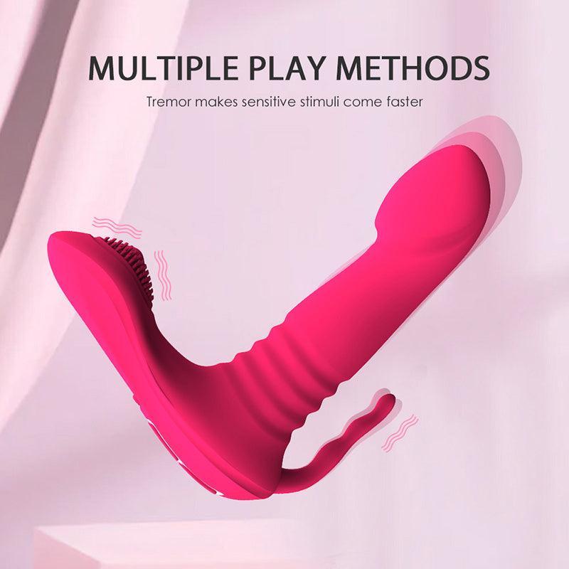 Thrusting Vibrating Panties Long Distance Vibrator with APP - xinghaoya official store