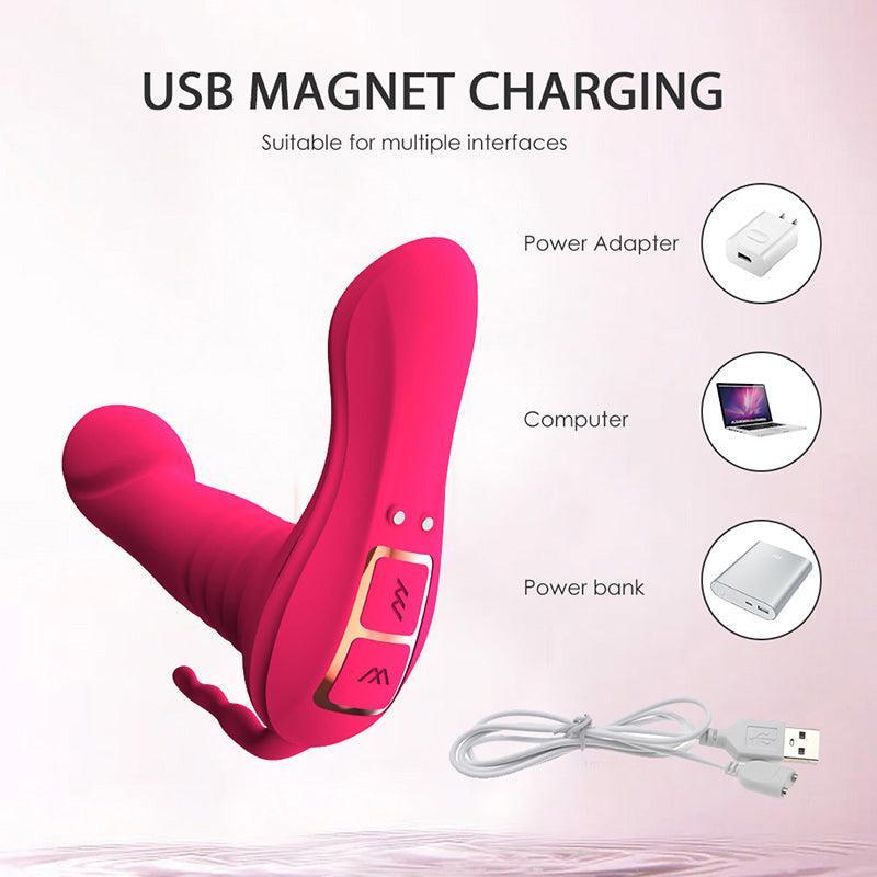 Thrusting Vibrating Panties Long Distance Vibrator with APP - xinghaoya official store