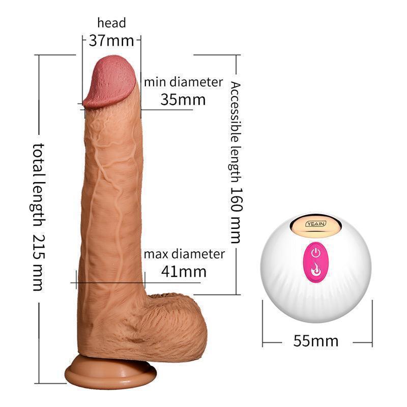 🔥🔥🔥Remote Control Thrusting Suction Cup Dildoes Vibrator - xinghaoya official store