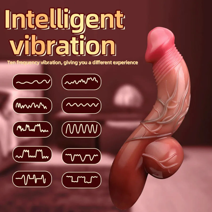 realistic vibrating dildo