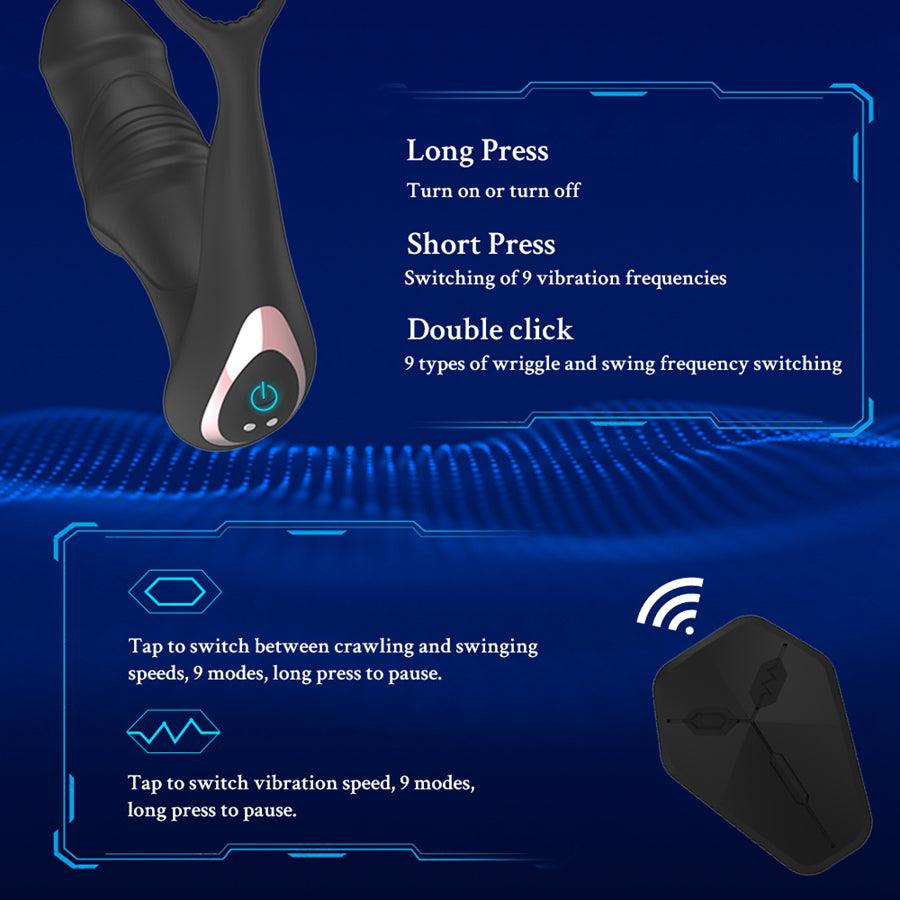 Remote Control 3-In-1 Thrusting Fingering Prostate Massager – Xinghaoya