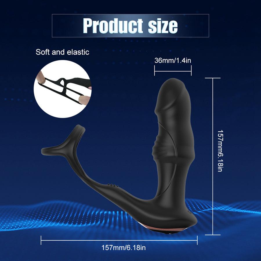 Remote Control 3-In-1 Thrusting Fingering Prostate Massager – Xinghaoya