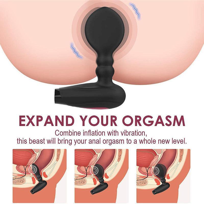 Remote Control inflatable butt plug gay prostate vibrator - xinghaoya official store