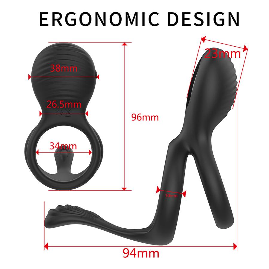 Remote Control Penis Ring Vibrator Sex Toy for Men Couples - xinghaoya official store